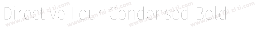 Directive Four Condensed Bold字体转换